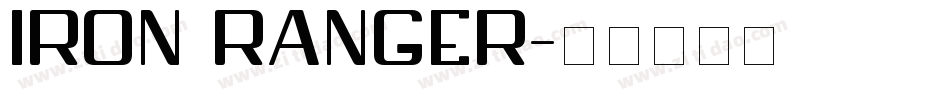 IRON RANGER字体转换